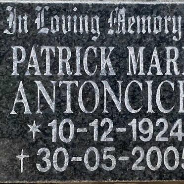 ANTONCICH Patrick Mark 1924-2005