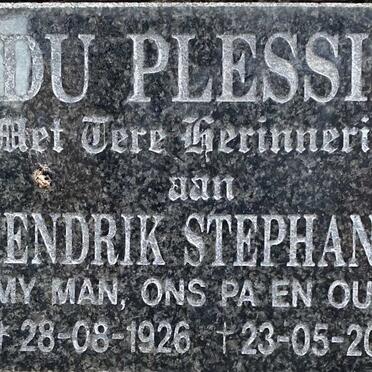 PLESSIS Hendrik Stephanus, du 1926-2002