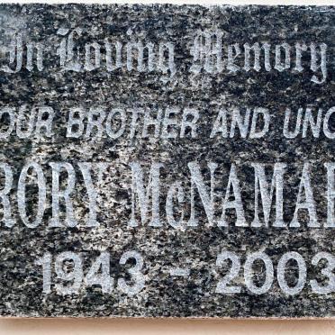 MCNAMARA Rory 1943-2003