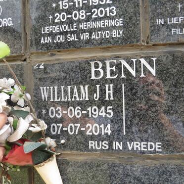 BENN William J.H. 1945-2014
