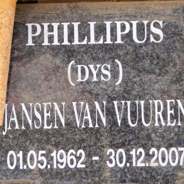 VUUREN Phillipus, Jansen van 1962-2007