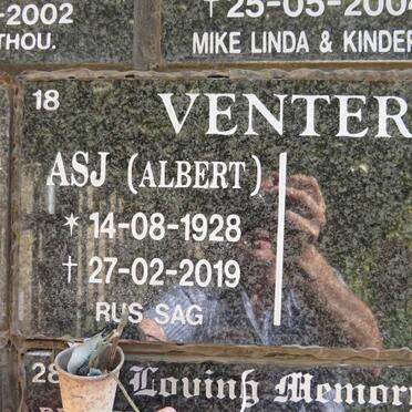 VENTER A.S.J. 1928-2019