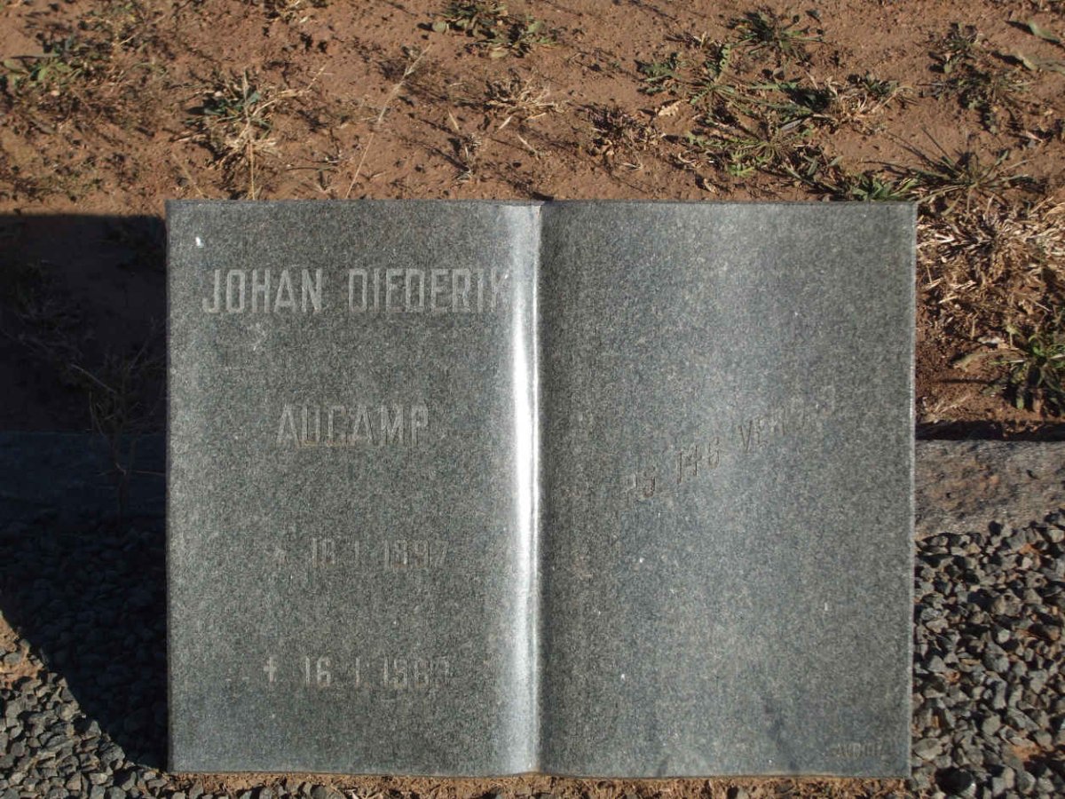 AUCAMP Johan Diederik 1897-1969