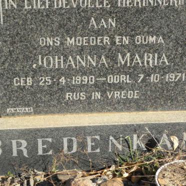 BREDENKAMP Johanna Maria 1890-1971