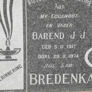 BREDENKAMP Barend J.J. 1917-1974