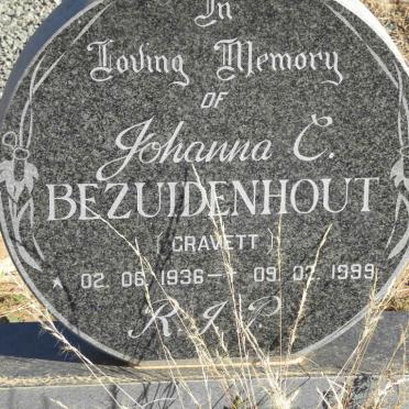 BEZUIDENHOUT Johanna C. nee GRAVETT 1936-1999