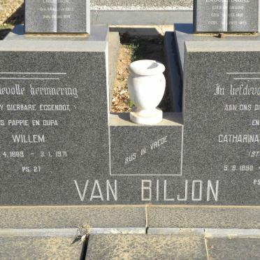 BILJON Willem, van 1889-1971 &amp; Catharina Elizabeth STYGER 1890-1986