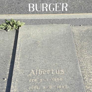 BURGER Albertus 1966-1987