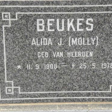 BEUKES Alida J. nee VAN HEERDEN 1908-1978