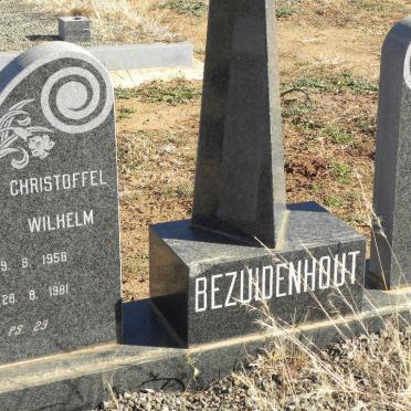 BEZUIDENHOUT Christoffel Wilhelm 1958-1981 &amp; Joan Elizabeth 
