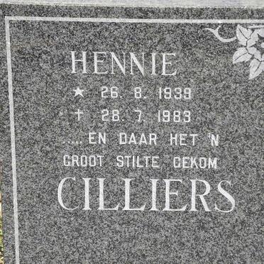 CILLIERS Hennie 1939-1983