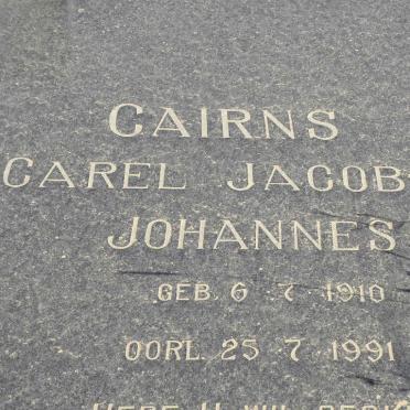 CAIRNS Carel Johannes Jacobus 1910-1991