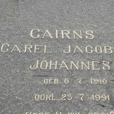 CAIRNS Carel Johannes Jacobus 1910-1991