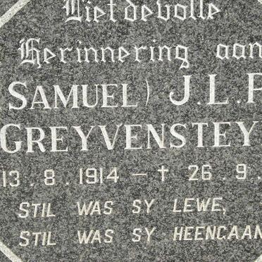 GREYVENSTEYN J.L.P. 1914-1980