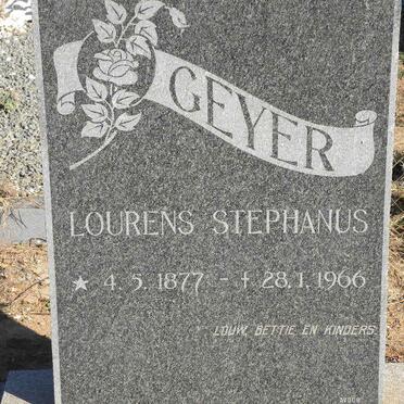 GEYER Lourens Stephanus 1877-1966
