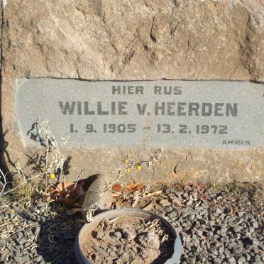 HEERDEN Willie, van 1905-1972