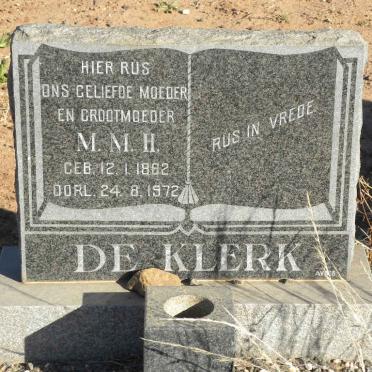 KLERK M.M.H., de 1882-1972
