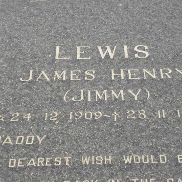 LEWIS James Henry 1909-1989