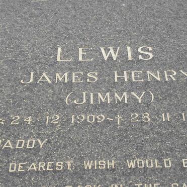 LEWIS James Henry 1909-1989