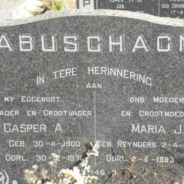 LABUSCHAGNE Casper A. 1900-1972 &amp; Maria J. REYNDERS 1909-1983