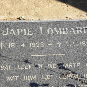 LOMBARD Japie 1936-1987