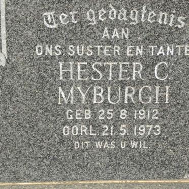 MYBURGH Hester C. 1912-1973