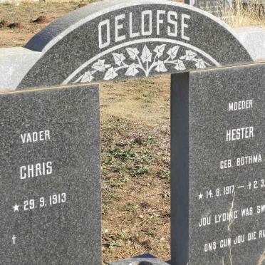 OELOFSE Chris 1913-  &amp; Hester BOTHMA 1917-1974