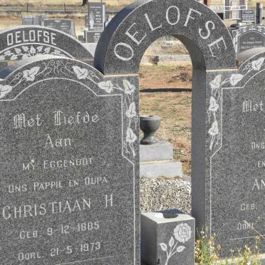 OELOFSE Christiaan H. 1885-1973 &amp; Anna E. 1886-1979