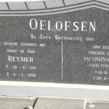 OELOFSEN Reynier 1910-1986 &amp; Jacomina Aletta FERREIRA 1919-2006