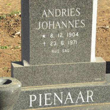 PIENAAR Andries Johannes 1904-1971