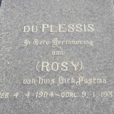 PLESSIS Rosy, du 1904-1989