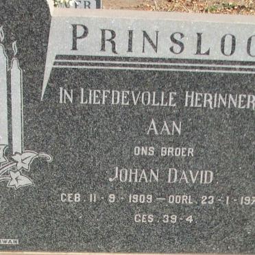 PRINSLOO Johan David 1909-1972