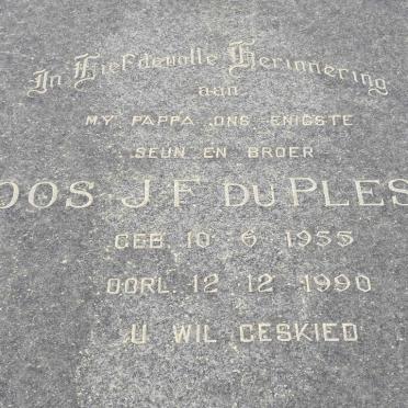 PLESSIS Koos J.F., du 1955-1990