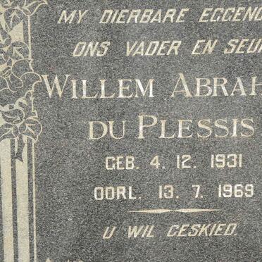 PLESSIS Willem Abraham, du 1931-1969