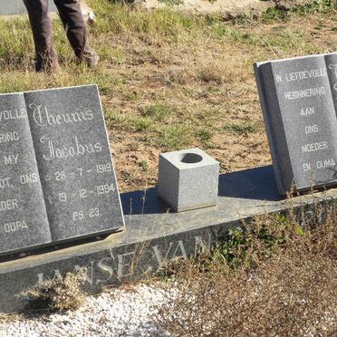 RENSBURG Theunis Jacobus, Janse van 1919-1994 &amp; Miranda 1921-2004