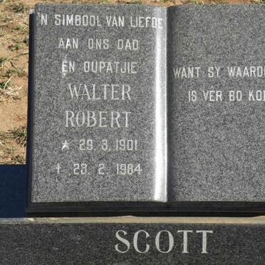 SCOTT Walter Robert 1901-1984