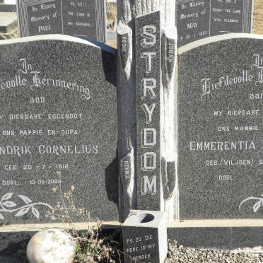 STRYDOM Hendrik Cornelius 1912-2005 &amp; Emmerentia Frederika VILJOEN 1910-