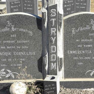STRYDOM Hendrik Cornelius 1912-2005 &amp; Emmerentia Frederika VILJOEN 1910-