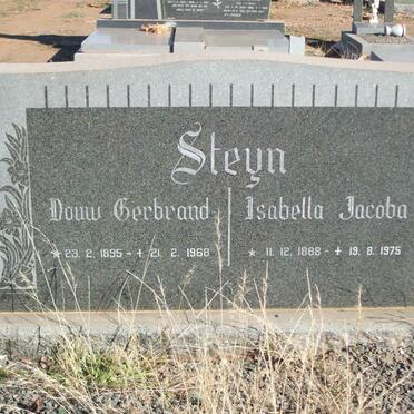 STEYN Douw Gerbrand 1895-1968 &amp; Isabella Jacoba 1888-1975