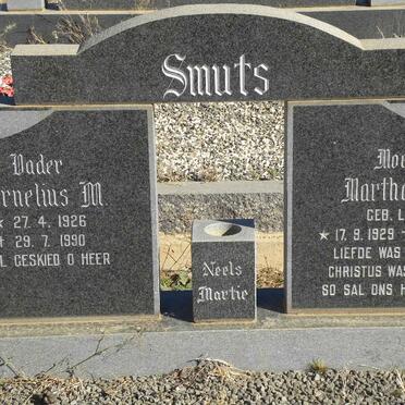 SMUTS Cornelius M. 1926-1990 &amp; Martha M.M. LOTTER 1929-1976