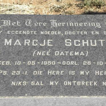 SCHUTTE Margje nee DATEMA 1950-1986