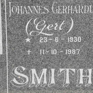 SMITH Johannes Gerhardus 1930-1987