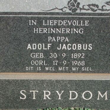 STRYDOM Adolf Jacobus 1892-1968