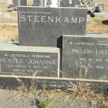 STEENKAMP Willem Frederik 1889-1971 &amp; Hester Johanna VENTER 1891-1972