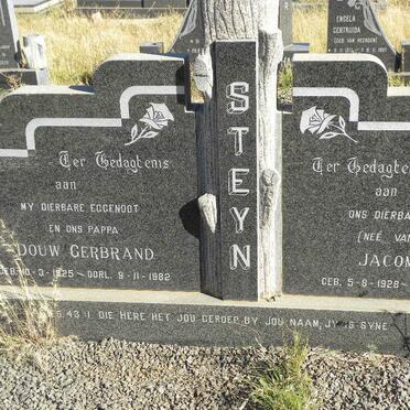STEYN Douw Gerbrand 1925-1982 &amp; Jacomina VAN TONDER 1928-