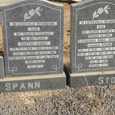 SPANN Gustav Adolf 1924-1966 &amp; Catharina Anna Johanna STOLS, formerly SPANN 1926-1981
