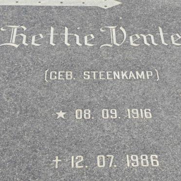 VENTER Hettie nee STEENKAMP 1916-1986