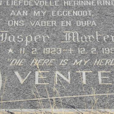 VENTER Jasper Marten 1923-1991