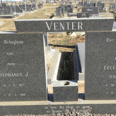 VENTER Stephanus J. 1917-1980 &amp; Cecelia H.C. COETZEE 1920-1980