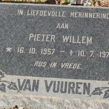 VUUREN Pieter Willem, van 1957-1979